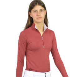 For Horses Gioconda Tech Shirt -Cavalleria Toscana Store Gioconda shirt brick1 for horses 35840.1626474028
