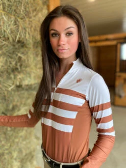 Cavalleria Toscana Store 38 Arista Triple Bar Quarter Zip Shirt