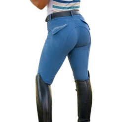 FITS Abbey Knee Patch Tread Breeches -Cavalleria Toscana Store abbey kp tread blue A636 fits 70458.1659369024