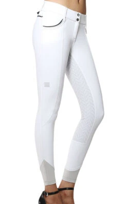 GhoDho Adena Breeches Grip Full Seat -Cavalleria Toscana Store adena fs grip breech white side ghodho 93193.1656450122