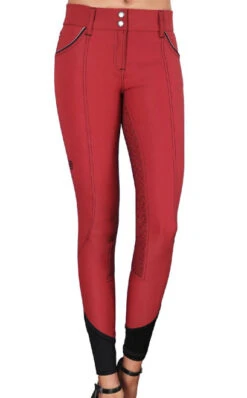GhoDho Adena Breeches Grip Full Seat -Cavalleria Toscana Store adena grip fs dark coral front D0010 GhoDho 78906.1656450124