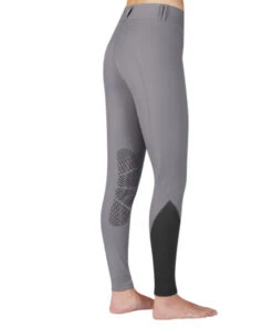 Kerrits Affinity Ice Fil Knee Patch Breeches -Cavalleria Toscana Store affinity breech platinum back kerrits 34937.1555355342
