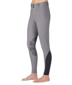 Kerrits Affinity Ice Fil Knee Patch Breeches -Cavalleria Toscana Store affinity breech platinum front kerrits 74341.1555355348