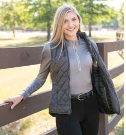FITS Ainsley Quilted Vest -Cavalleria Toscana Store ainsley quilted vest ash lining A717 FITS 73209.1665449224