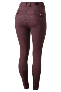 Horze Andrea High Waist Full Seat Breeches -Cavalleria Toscana Store andrea high waist fs dark mahogany hero 36680 RMBU horze 60647.1652822481