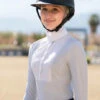 Harcour Annie Competition Shirt -Cavalleria Toscana Store annie competition LS blue white rider ANNIE harcour 82551.1656017831