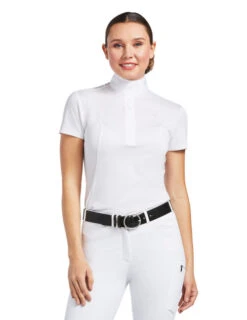 Ariat Aptos Short Sleeve Show Shirt -Cavalleria Toscana Store aptos short sleeve show shirt white front 10008992 ariat 36931.1641678414