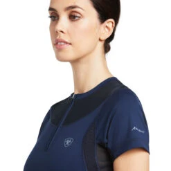 Ariat Ascent Crew Short Sleeve Baselayer 21 Ariat Ascent Crew Short Sleeve Baselayer -Cavalleria Toscana Store ascent crew SS baselayer navy front detail 10039199 ariat 66784.1645830732