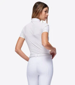 RG Button Competition Polo Short Sleeve -Cavalleria Toscana Store button competition polo ss white back POW003 JS001 0001 cavalleria toscana 61621.1670277200