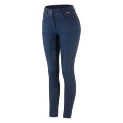 B Vertigo Elle Denim Full Seat Breeches -Cavalleria Toscana Store bv elle denim fs dark blue front 36666 DK equinavia 65955.1639861417