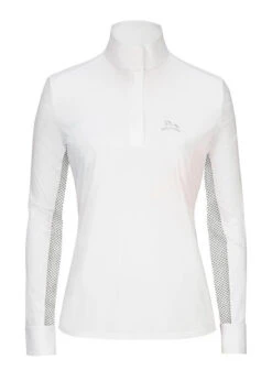 RJ Classics Carly 37.5 Show Shirt -Cavalleria Toscana Store carly 37.5 thermo reg ls black dots front AC500C rj classics 22530.1651878305