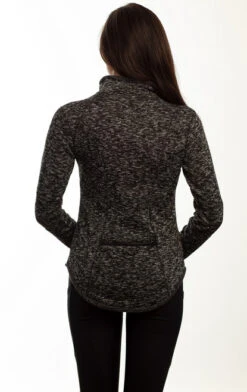 Goode Rider Chill Out Fleece Top -Cavalleria Toscana Store chill out fleece top heather black back 18160 4059 goode rider 59116.1666131409