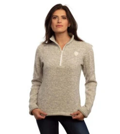 Goode Rider Chill Out Fleece Top -Cavalleria Toscana Store chill out fleece top heather oatmeal front1 18160 4072 goode rider 19283.1673542697