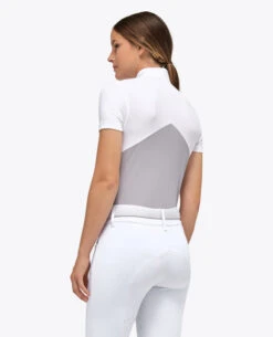 Cavalleria Toscana Mitered Competition Polo Short Sleeve 11 Cavalleria Toscana Mitered Competition Polo Short Sleeve -Cavalleria Toscana Store compet polo mitered ss lt.grey back POD308 JE158 8100 cavalleria toscana 51706.1664058088