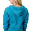 Roper Cowgirl Zip Hoodie With Thumb Holes -Cavalleria Toscana Store cowgirl hoodie thumb holes blue back 0309805144033 roper 91144.1653413361