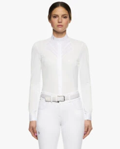 Cavalleria Toscana Fan Bib Swiss Dot Show Shirt