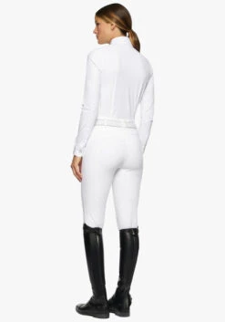 Cavalleria Toscana Perforated Insert Shirt Long Sleeve 9 Cavalleria Toscana Perforated Insert Shirt Long Sleeve -Cavalleria Toscana Store ct perforated insert ls white navy back CAD216 JE022 0179 cavalleria toscana 65215.1660260131