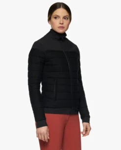 Cavalleria Toscana Wool Quilt And Jersey Jacket -Cavalleria Toscana Store ct wool jersey quilted jacket black side MAD120 LY001 9999 cavalleria toscana 55434.1668286856