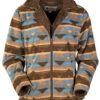 Outback Trading Dawn Print Fleece Jacket -Cavalleria Toscana Store dawn aztec jacket grey front 29662 outback 25250.1677638698