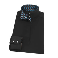 Essex Classics Black Dusk Performance Shirt -Cavalleria Toscana Store dusk black LS plumbago EJL1BK essex 90332.1653504355