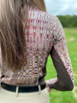 Arista Quarter Zip Shirt Prints -Cavalleria Toscana Store earth 1 4 zip pattern ls earth back 3012 arista 83105.1668890146