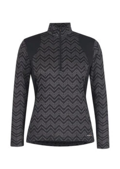 Kerrits Easy Stride Ice Fil Shirt Long Sleeve -Cavalleria Toscana Store easy stride ice fil print ls black front 40679 kerrits 47761.1663717392