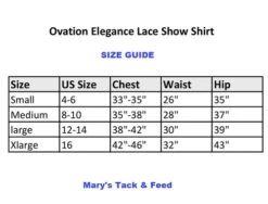 Ovation Elegance Lace Short Sleeve Show Shirt -Cavalleria Toscana Store elegance lace ss show shirt size chart 471198 ovation 55385.1626029145