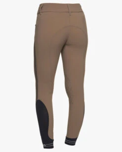 Cavalleria Toscana Embossed Stripe Breeches Knee Grip -Cavalleria Toscana Store emboss silicone stripe breech tortora back PAD169 JE010 8960 CT 00588.1657139557