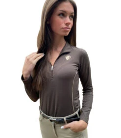 Arista Essential Solid Quarter Zip -Cavalleria Toscana Store essential solid 1 4 zip ls mulch front 3004 arista 12401.1668888459