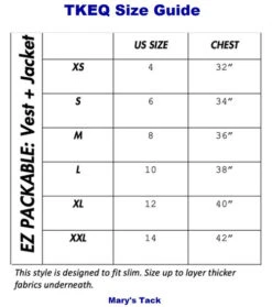 TKEQ EZ Packable Down Vest 14 TKEQ EZ Packable Down Vest -Cavalleria Toscana Store ez packable vest size guide tkeq 62848.1653085419