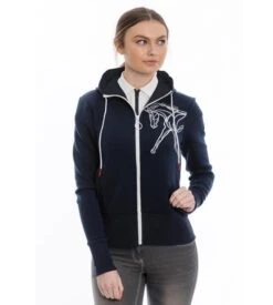 Horseware Ireland Horseware Flamboro Hoody -Cavalleria Toscana Store flamboro hoodie navy front CJNHPH B000 horsewear 57645.1663804004