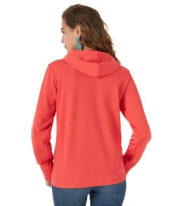 Wrangler Geo Hoodie -Cavalleria Toscana Store geo hoodie dark pink back 112317323 wrangler 30828.1656709561