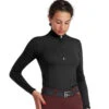 For Horses Gioconda Tech Shirt -Cavalleria Toscana Store giocondashirt black front for horses 93222.1622324123