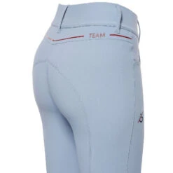 Cavalleria Toscana Team Red Stripe High Waist Breeches -Cavalleria Toscana Store high waist red stripe light blue seat PAD162 JE010 7C00 CT 11149.1640812769
