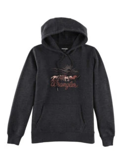Wrangler Horse Stampede Hoodie -Cavalleria Toscana Store horse hoodie caviar hero 112336437 wrangler 17276.1689452365