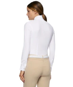 Cavalleria Toscana Hunter Competition Shirt Long Sleeve 13 Cavalleria Toscana Hunter Competition Shirt Long Sleeve -Cavalleria Toscana Store hunter competition LS white back CAD191 JE002 0001 cavalleria 48163.1688583338