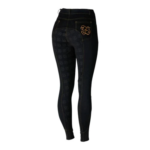 Horze Jessie Denim Full Grip Breeches 6 Horze Jessie Denim Full Grip Breeches - Image 4