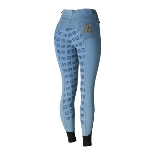 Horze Jessie Denim Full Grip Breeches 7 Horze Jessie Denim Full Grip Breeches - Image 5