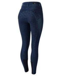 Horze Kaia Crystal Denim Full Seat Breeches -Cavalleria Toscana Store kaia denim FS crystals back 36684 DNB horze 64311.1652823873