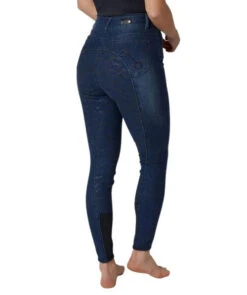 Horze Kaia Crystal Denim Full Seat Breeches -Cavalleria Toscana Store kaia denim FS crystals side 36684 DNB horze 28406.1652824146