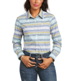Ariat Kirby Stretch Shirt -Cavalleria Toscana Store kirby stretch azure serape front 10035525 ariat 48371.1674771243