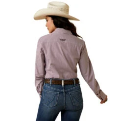 Ariat Kirby Stretch Shirt -Cavalleria Toscana Store kirby stripe ls pomegran back 10043473 ariat 66236.1676488624