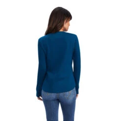 Ariat Lace Shoulder Henley Long Sleeve -Cavalleria Toscana Store lace shoulder henley ls hydra back 10041341 ariat 18878.1659990873