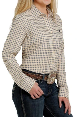 Cinch Ladies ArenaFlex Shirt Long Sleeve -Cavalleria Toscana Store lds arenaflex ls yellow side MSW9163003 cinch 48736.1658960776