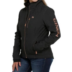 Cinch Ladies CC Jacket -Cavalleria Toscana Store lds cc jacket black side MAJ9856001 cinch 07809.1665528499