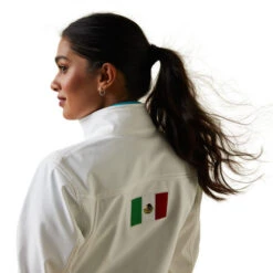 Ariat Team Softshell Mexico Jacket -Cavalleria Toscana Store lds team mexico jacket white back 10043548 ariat 78634.1673560277