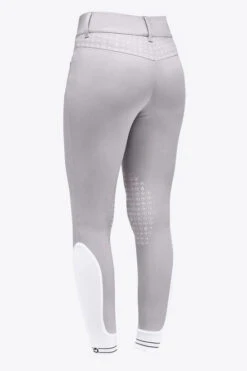 Cavalleria Toscana CT Motif Print Breeches Knee Grip -Cavalleria Toscana Store motif print breeches lt.grey back PAD192 JE010 8100 cavalleria toscana 06153.1684979907
