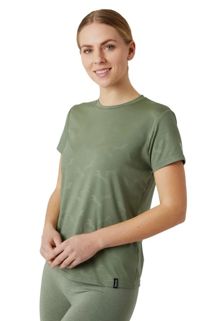 Horze Nina Tech Horse Print Tee 4 Horze Nina Tech Horse Print Tee - Image 2