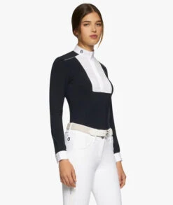 Cavalleria Toscana Outline Piping Shirt Long Sleeve 11 Cavalleria Toscana Outline Piping Shirt Long Sleeve -Cavalleria Toscana Store outline piping compet ls navy side CAD208 JE022 7901 CT 84203.1656712987