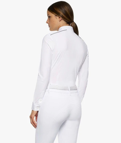 Cavalleria Toscana Outline Piping Shirt Long Sleeve 3 Cavalleria Toscana Outline Piping Shirt Long Sleeve